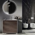 Composizione Bagno con Specchio, Base e Lavabo in Resina Made in Italy - Kilos