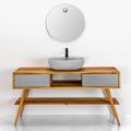 Composizione Bagno con Lavabo Completa di Accessori Smaltati - Georges