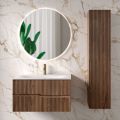 Composizione Bagno in Rovere Rio Cannettato Realizzato in Italia - Afrodite