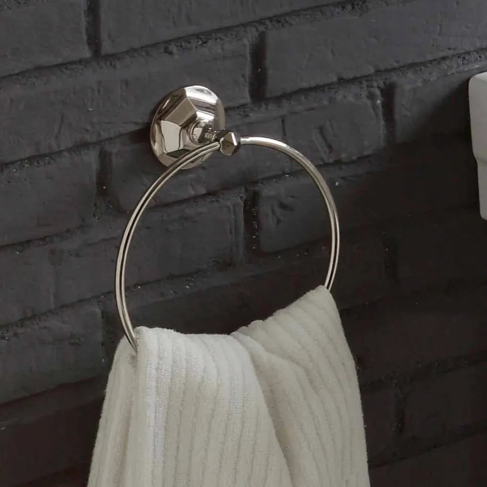 Composizione bagno lavabo su colonna in ceramica bianca Ania Viadurini