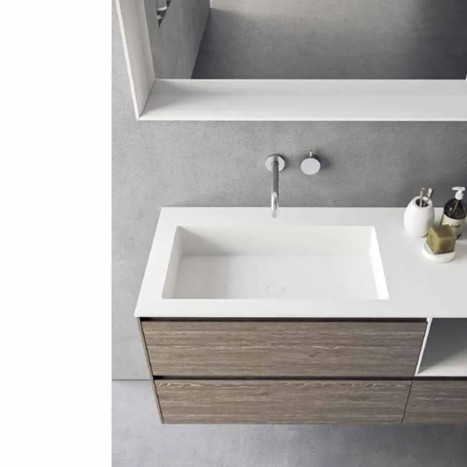 Composizione d’Arredo Bagno, Design Moderno e Sospeso Made in Italy - Callisi8 Viadurini