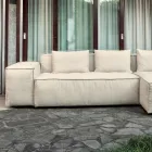 Composizione di 1 Divano, 1 Bracciolo e 1 Penisola - Bizzarro Viadurini