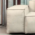 Composizione di 1 Pouf con Schienale, 1 Pouf e 1 Penisola - Bizzarro Viadurini