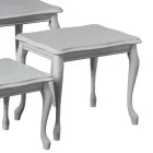 Composizione di 3 Tavolini di Diverse Misure Made in Italy - Mummu Viadurini
