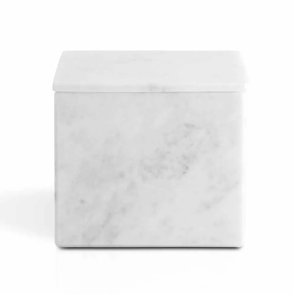 Composizione di Accessori da Bagno in Marmo Made in Italy, 4 Pezzi - Deano Viadurini