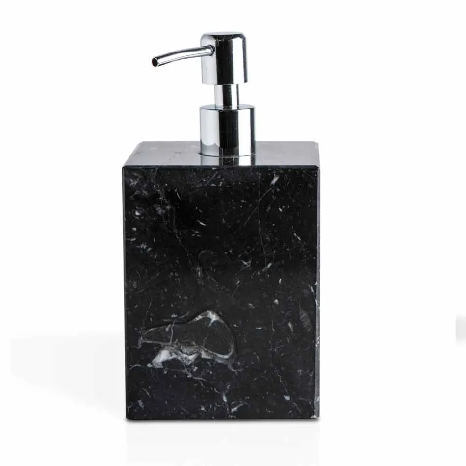 Composizione di Accessori da Bagno in Marmo Made in Italy, 4 Pezzi - Deano Viadurini
