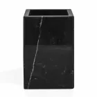 Composizione di Accessori da Bagno in Marmo Made in Italy, 4 Pezzi - Deano Viadurini