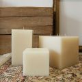 Composizione di Candele Quadrate in Cera Made in Italy, 3 Pezzi - Mondelle