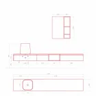 Composizione di Mobili Moderni da Bagno, Design Sospeso Made in Italy - Callisi6 Viadurini