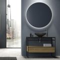 Composizione Mobile Bagno con Lavabo, Base e Specchio Made in Italy - Hoscar