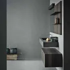 Composizione per Bagno Sospesa e dal Design Moderno Made in Italy - Farart9 Viadurini
