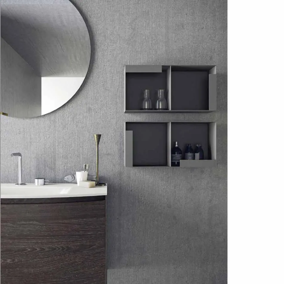 Composizione per il Bagno Sospesa di Design Moderno Made in Italy - Callisi11 Viadurini