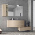 Composizione Sospesa e Moderna per il Bagno, Design Made in Italy - Callisi4