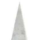 Cono Decorativo Grande in Marmo Bianco di Carrara Made in Italy - Connu Viadurini
