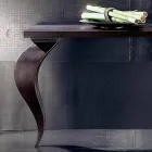 Console design moderno di lusso in legno massello, L150xP150cm, Tino Viadurini