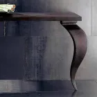 Console design moderno di lusso in legno massello, L150xP150cm, Tino Viadurini