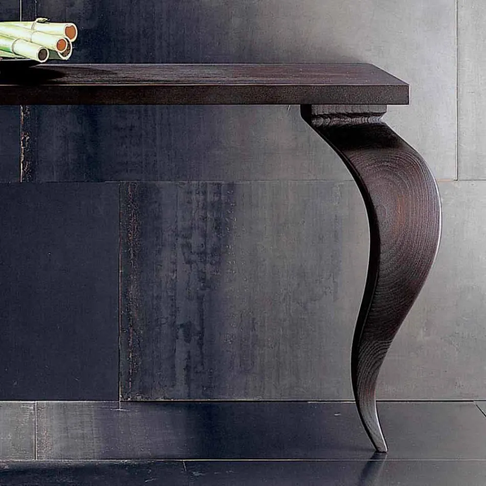 Console design moderno di lusso in legno massello, L150xP150cm, Tino Viadurini