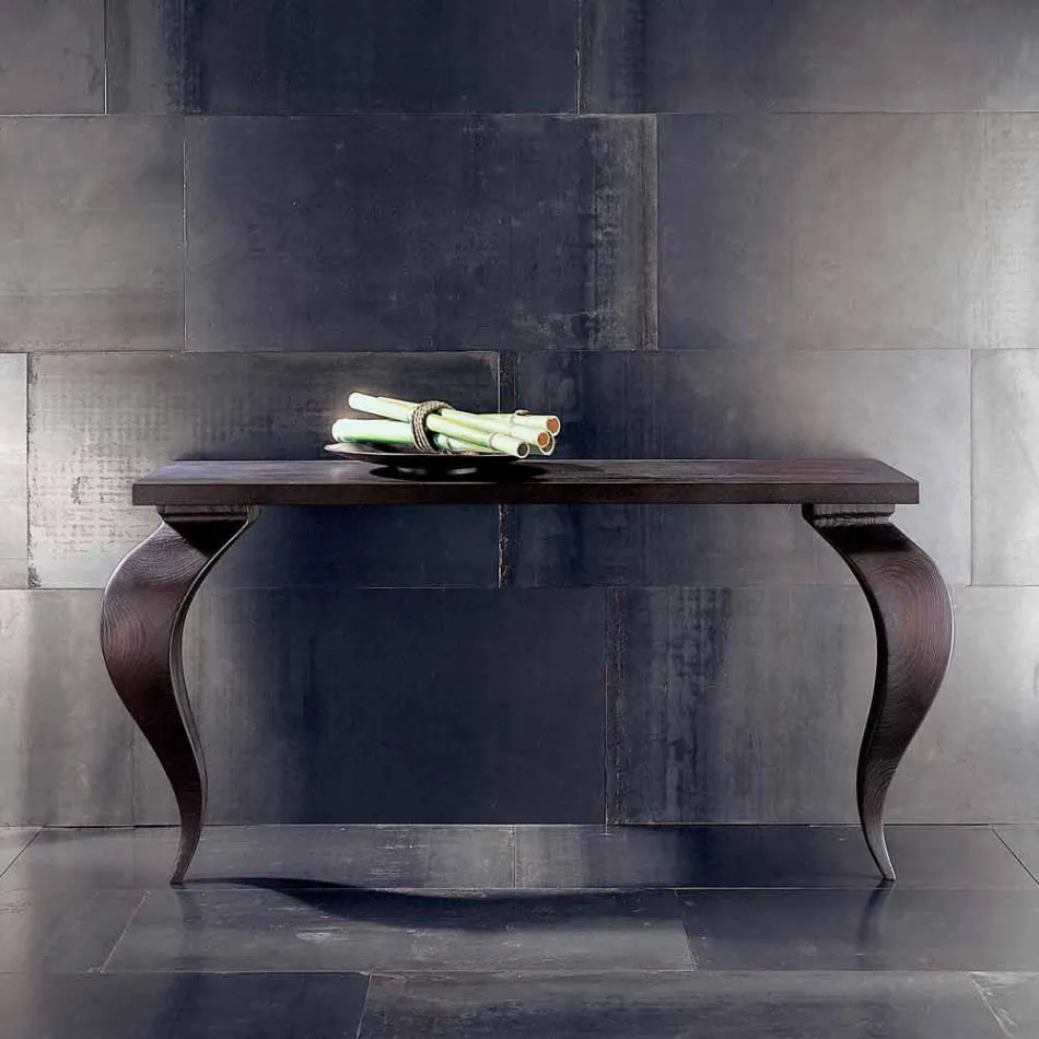 Console design moderno di lusso in legno massello, L150xP150cm, Tino Viadurini