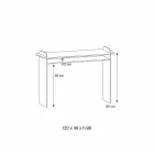 Consolle a Muro per Ingresso in Vetro Extrachiaro Design Minimale - Salvie Viadurini