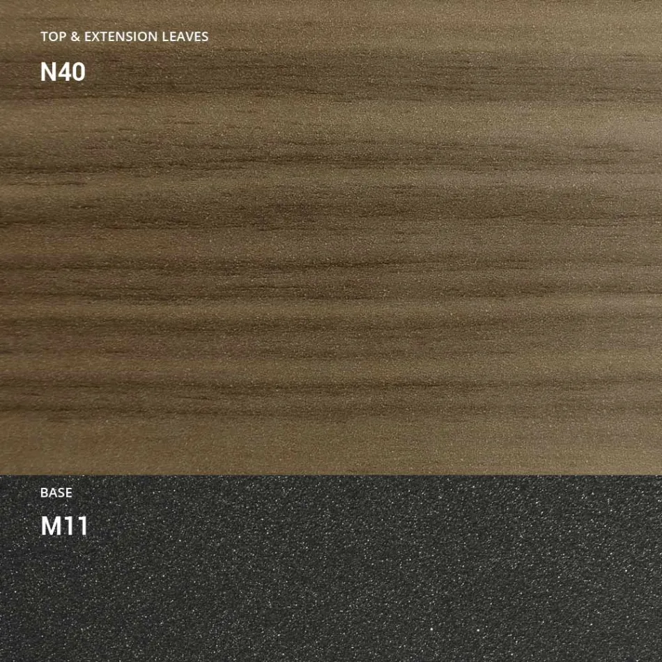 Consolle Allungabile 150 cm in Metallo e Nobilitato Made in Italy - Flap Viadurini