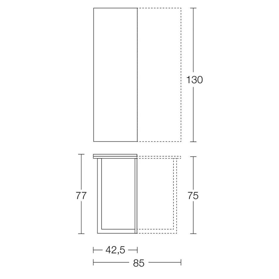 Consolle Allungabile 150 cm in Metallo e Nobilitato Made in Italy - Flap Viadurini