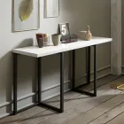 Consolle Allungabile 150 cm in Metallo e Nobilitato Made in Italy - Flap Viadurini