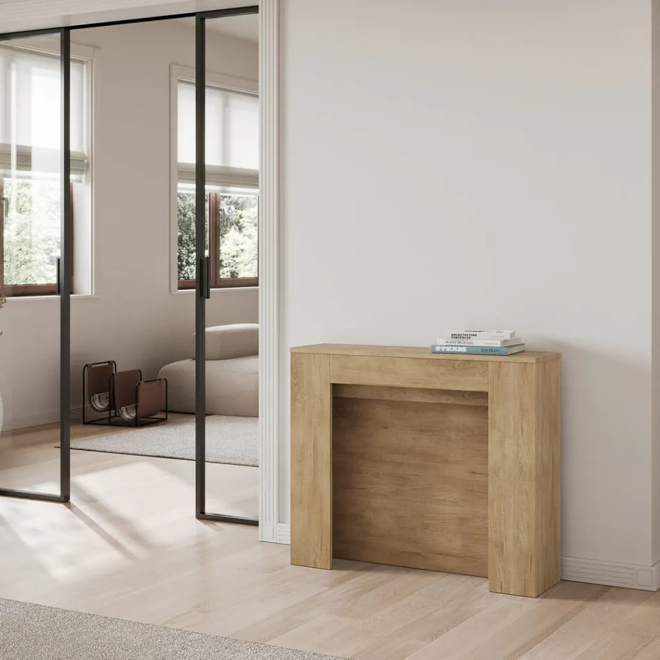 Consolle Allungabile a 211 cm in Pannelli di Nobilitato Made in Italy - Principessa Viadurini