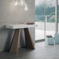 Consolle Allungabile a 300 cm con Gambe Finitura Orso Made in Italy - Destino