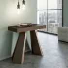 Consolle Allungabile a 300 cm con Gambe Finitura Orso Made in Italy - Destino Viadurini