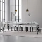Consolle Allungabile con Gambe Moderne in Ferro Made in Italy - Palazzo Viadurini