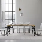 Consolle Allungabile con Gambe Moderne in Ferro Made in Italy - Palazzo Viadurini