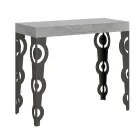 Consolle Allungabile con Gambe Moderne in Ferro Made in Italy - Palazzo Viadurini