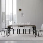 Consolle Allungabile con Gambe Moderne in Ferro Made in Italy - Palazzo Viadurini