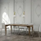 Consolle Allungabile Finitura Noce o Bianco Frassino Made in Italy - Folletto Viadurini