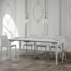 Consolle Allungabile Finitura Noce o Bianco Frassino Made in Italy - Folletto Viadurini