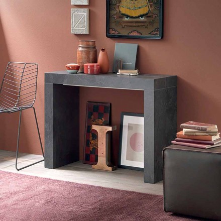 Consolle Allungabile Fino a 290 cm con Piano in Legno Made in Italy - Seregno Viadurini