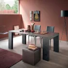 Consolle Allungabile Fino a 290 cm con Piano in Legno Made in Italy - Seregno Viadurini