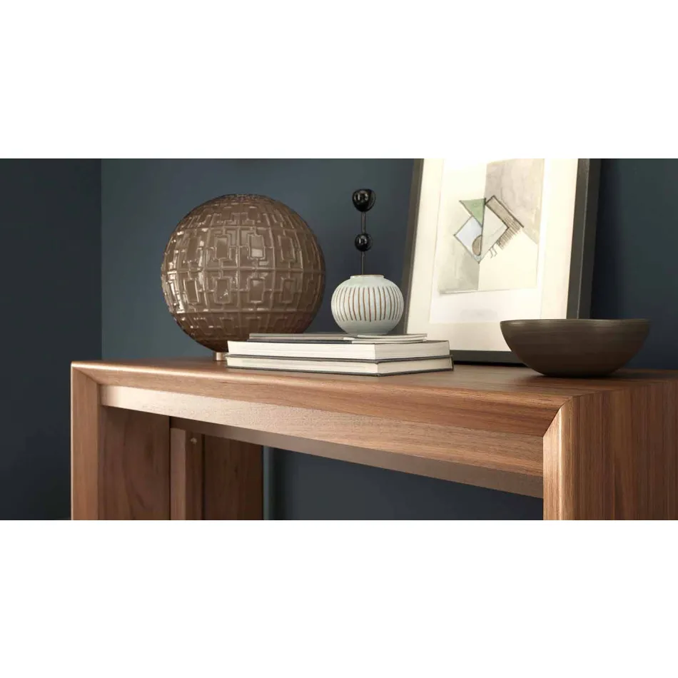 Consolle Allungabile Fino a 295 cm in Legno di Design Made in Italy - Temocle Viadurini