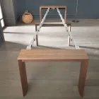 Consolle Allungabile Fino a 295 cm in Legno di Design Made in Italy - Temocle Viadurini