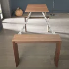 Consolle Allungabile Fino a 295 cm in Legno di Design Made in Italy - Temocle Viadurini