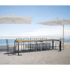 Consolle Allungabile Fino a 300 cm con Telaio Antracite Made in Italy - Gigante Viadurini