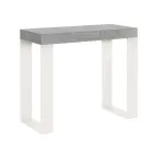 Consolle Allungabile Fino a 300 cm con Telaio Bianco Made in Italy - Tesoro Viadurini
