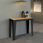 Consolle Allungabile Fino a 300 cm in Microparticelle di Legno Made in Italy – Flamber Viadurini