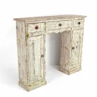 Consolle Artigianale in Legno Massello di Abete Made in Italy - Carminia Viadurini