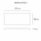 Consolle Bagno Lavabo Integrato e Mensola Sospese in Gres 4 Finiture - Rampina Viadurini