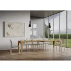 Consolle Classica Allungabile a 3 mt in Legno Nobilitato Made in Italy - Argelia Viadurini
