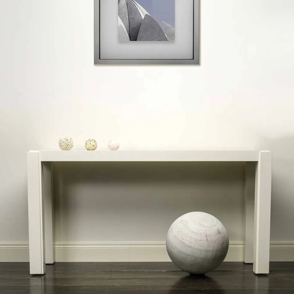 Consolle design moderno in legno laccato 150x78x40 cm Felicity Viadurini