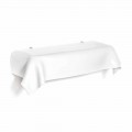 Consolle design moderno in plexiglass bianco drappeggiato Wish