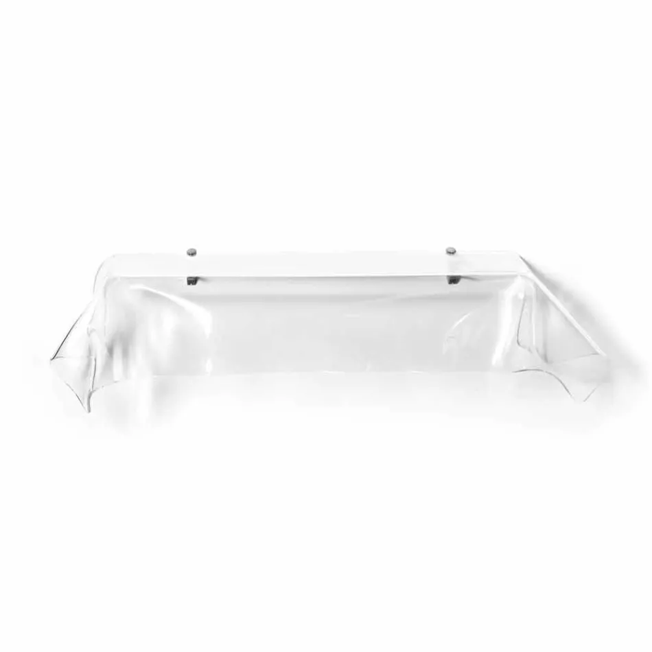 Consolle design moderno in plexiglass trasparente drappeggiato Wish Viadurini