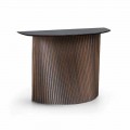 Consolle di Lusso in Legno con Piano in Gres Marmo Made in Italy - Oxide